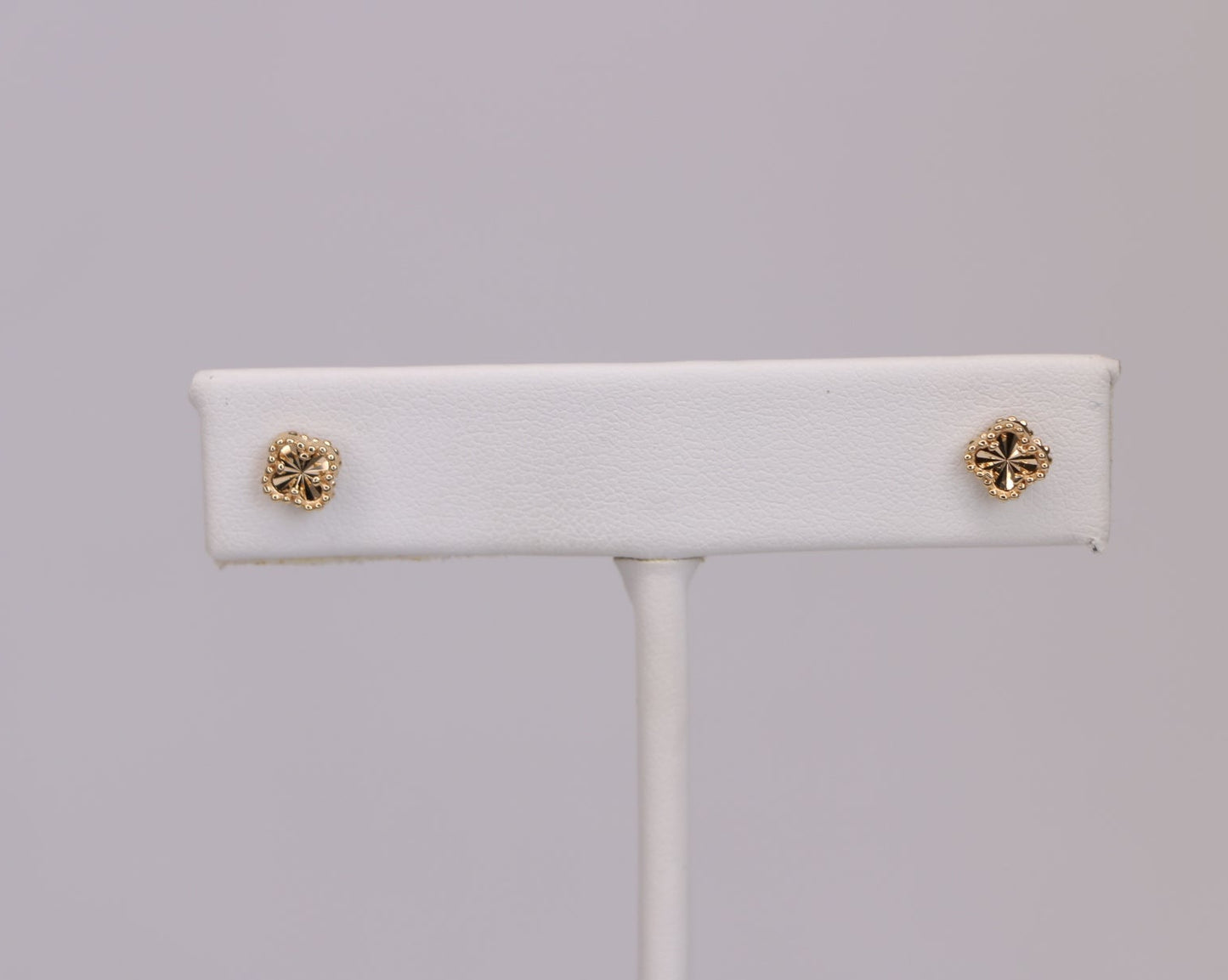 14K Clover Leaf Studs