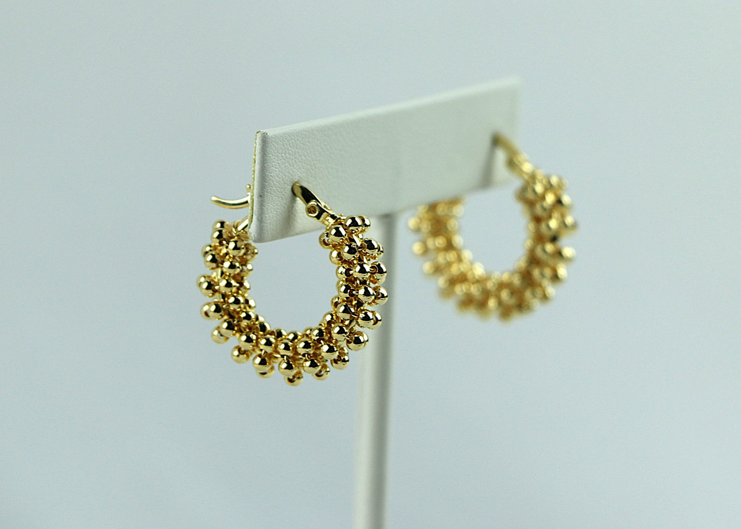 Sofia Beaded Cluster Hoops