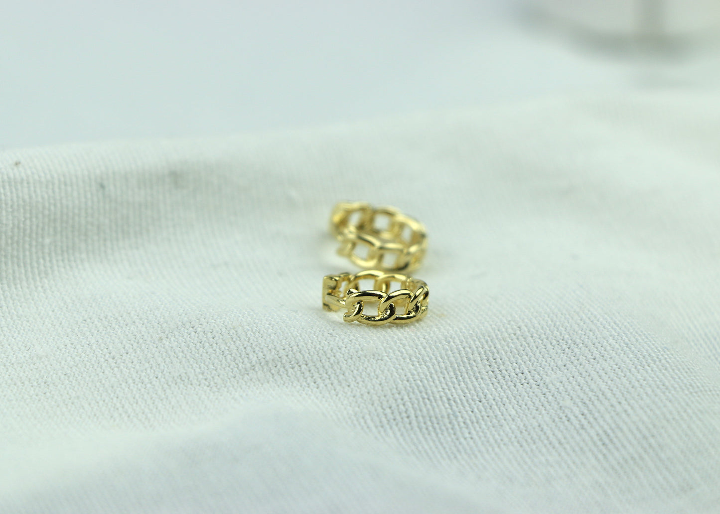 Petite Cuban C-Hoop Earrings